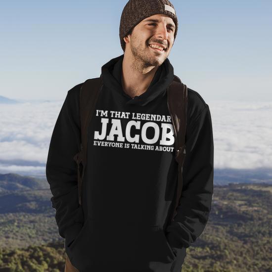 Jacob Surname Funny Team Family Last Name Jacob Hoodie Mazezy UK