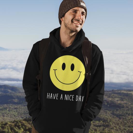 Have A Nice Day Yellow Smile Face Smiling Face Hoodie Seseable UK