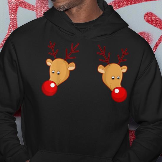 Reindeer hot sale boob sweatshirt