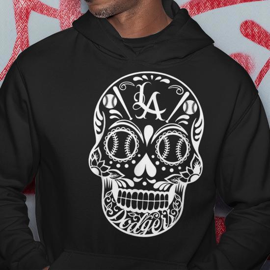 Men's Oakland Sugar skull Hoodie Sweatshirt Mexico Dia de Los muertos newest Bay Area