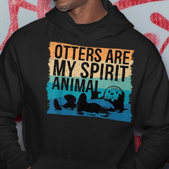 Otter Spirit Animal Otter Otter Lover Cute Otter Hoodie Monsterry