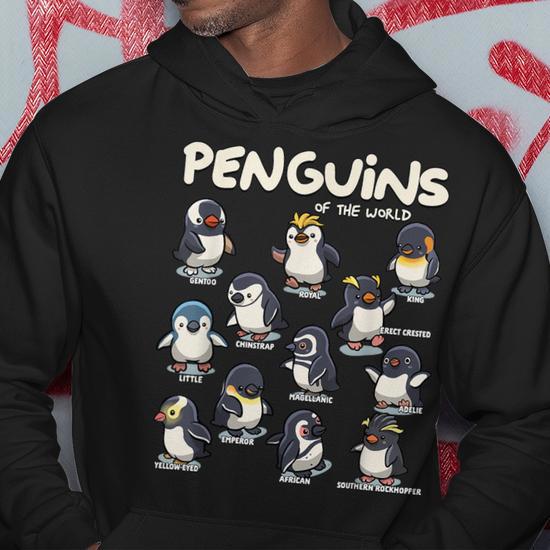 Penguin Penguins Animals Of The World Penguin Lovers Hoodie - Seseable