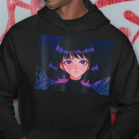 Anime vaporwave hoodie on sale