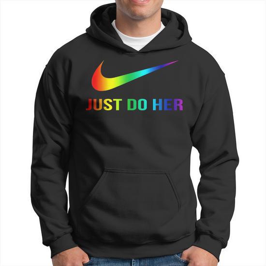 Gay Pride Just Do Her Funny Pride Month Funny Designs Funny Gifts Hoodie Mazezy