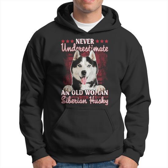 Husky in a on sale hoodie