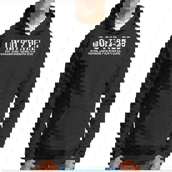 Suicide Prevention 1-800-273-8255 Help Line Hoodie | Mazezy