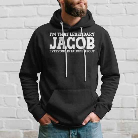 Jacob Surname Funny Team Family Last Name Jacob Hoodie Mazezy UK