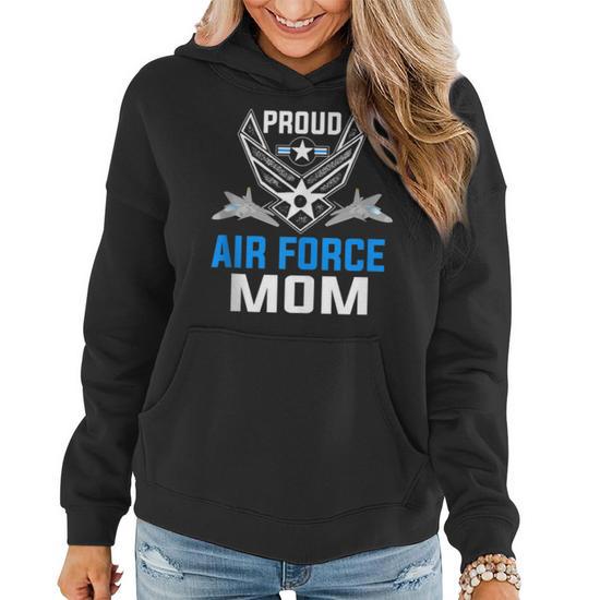 Proud Air Force Mom Military Veteran Pride USAF Women Hoodie