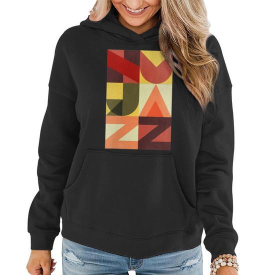 Retro Nu Jazz 90S Jazz Women Hoodie Mazezy UK