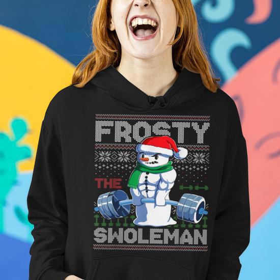 Funny snowman christmas sweater best sale