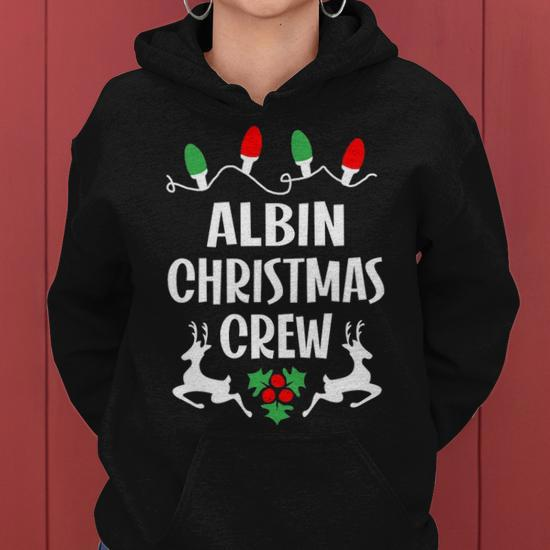 Albin Name Gift Christmas Crew Albin Women Hoodie Seseable UK