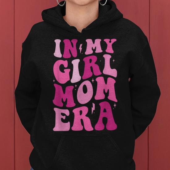 In My Girl Mom Era Pink Top Groovy Mama Mom Birthday Women Hoodie Thegiftio UK