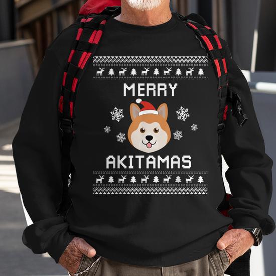 American Akita Christmas Ugly Xmas Akitas Sweater Akita Sweatshirt