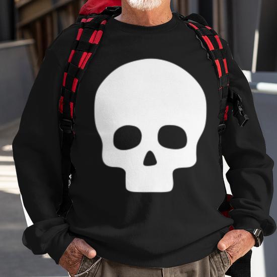 Simple Skull Sweatshirt Seseable UK