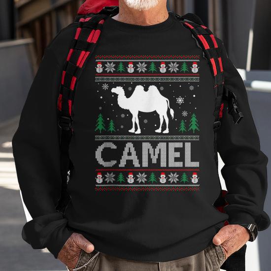 Camel on sale christmas sweater