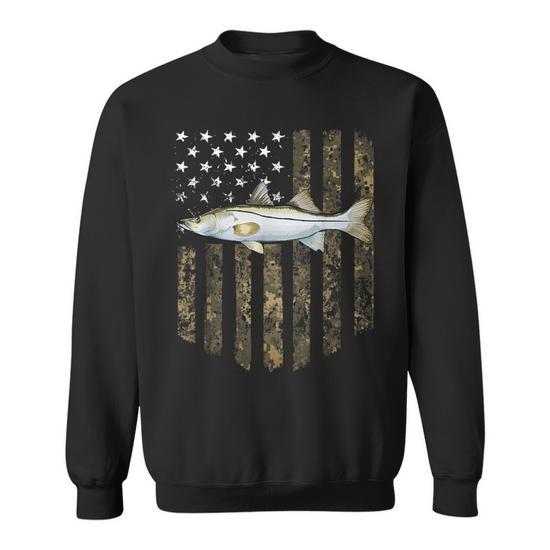 American Flag Fishing Sweatshirt 