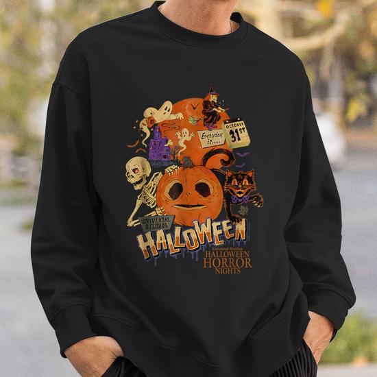 HHN Little Boo Halloween pumpkin cute store pumpkin Halloween Horror Boo Unisex Hoodie BOO