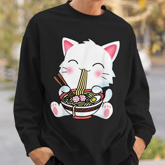 Kawaii Cute Anime Cat Ramen Noodles Japanese Neko Kitten