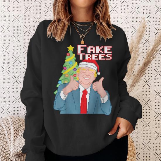 Fake trees sale sweater