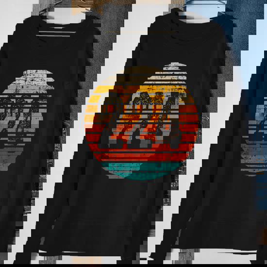 Distressed Vintage Sunset 224 Area Code Sweatshirt | Mazezy