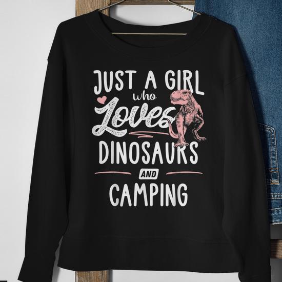 T-shirt Manches Longues Just A Girl Who Loves Dinosaurs - Unisexe Adulte - Neuf Sans étiquettes