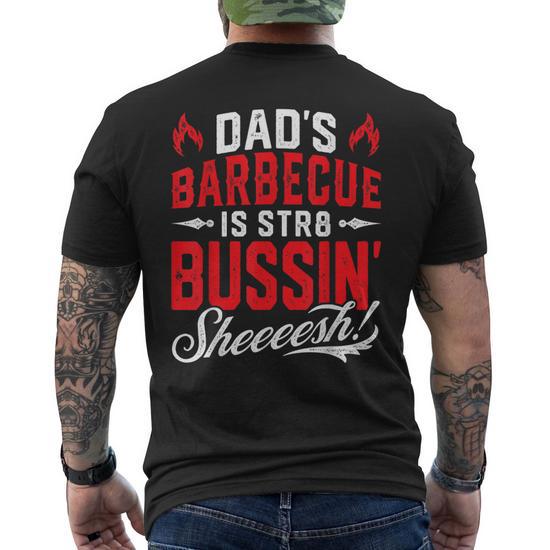 Fathers Day Bbq Barbecue Grilling Cookout Dad Joke Men's Back