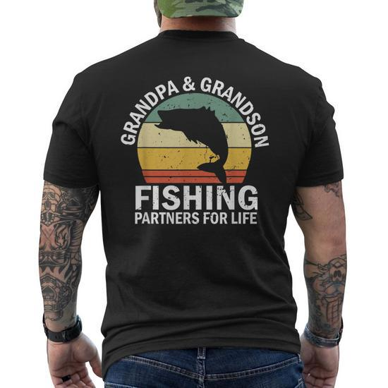 Grandpa And Grandson Fishing T-Shirts & T-Shirt Designs