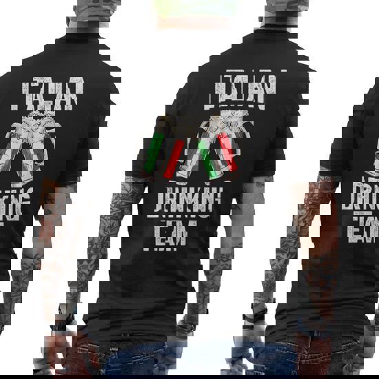 Beer Italian Drinking Team Casual Italy Flag T-Shirt Beer Italian Drinking Team Casual Italy Flag T-Shirt