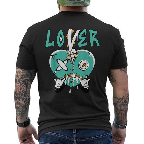 Loser Lover Drip Heart Dunk Low Turquoise Matching Mens Back Print