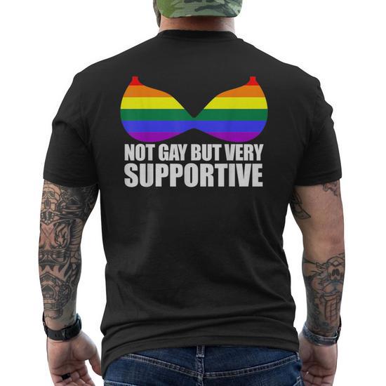 Not Gay But Very Supportive Lgbt Straight Ally Bra Meme Coffee Mug