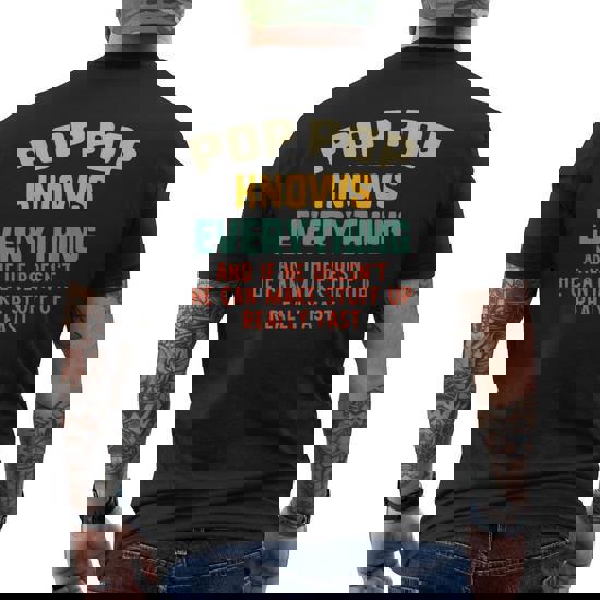 Mens Vintage Father's Day Pops T-Shirt Mens Vintage Father's Day Pops T-Shirt