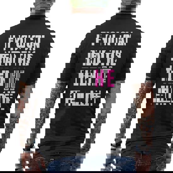 Mens If You Can Read This She Fell Off Moto Shirt