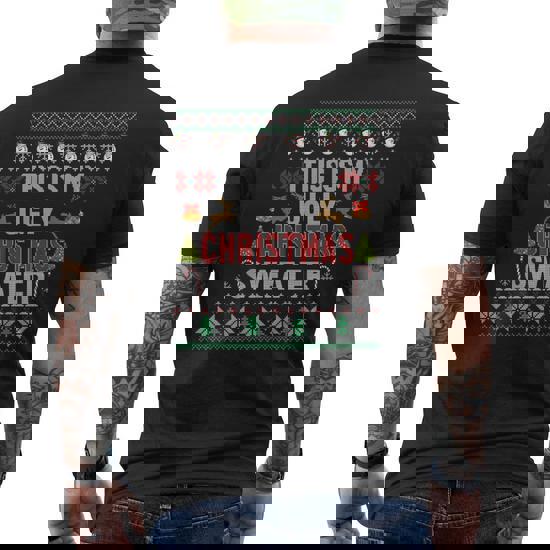 This Is My Christmas Pajama Shirt Funny Ugly Sweater X Mas T-Shirt
