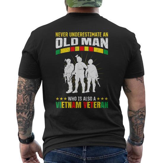 Vietnam Veteran Army Military Fan Memorial Day T-Shirt front