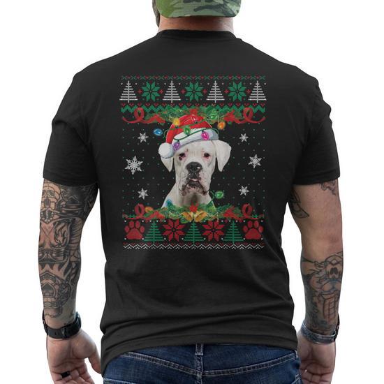 Boxer dog ugly christmas 2024 sweater