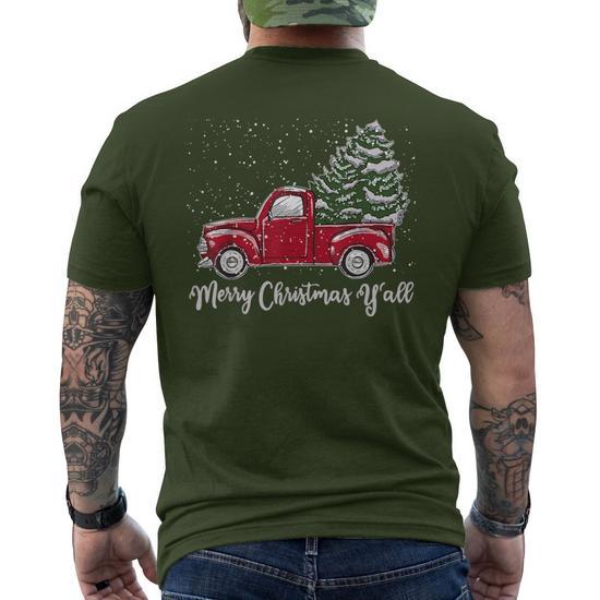 Christmas t shirt hot sale with red truck