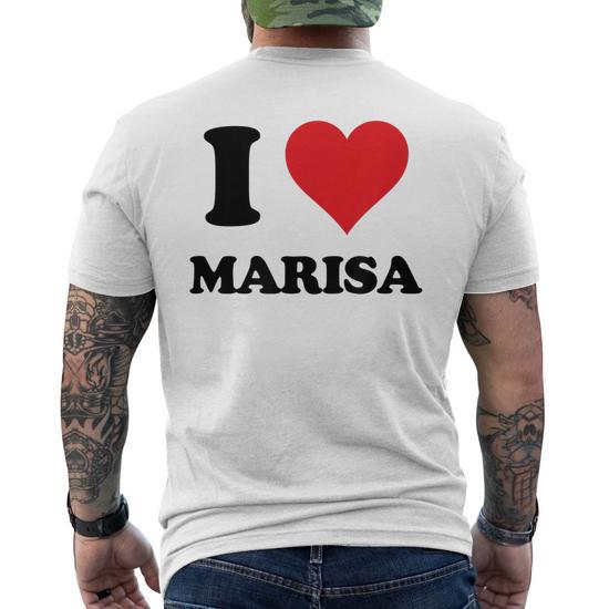 I Heart Marisa First Name I Love Personalized Stuff Men s Back