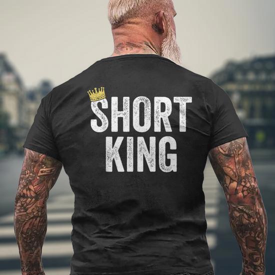 Short King Men's T-shirt Back Print | Seseable CA