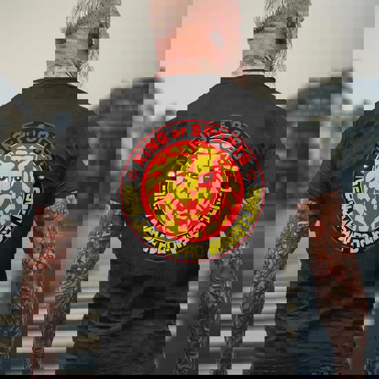 NJPW KING OF SPORTS スポーツグッズ King Of Sports Njpw New Japan Men's T-shirt Back Print | Seseable UK