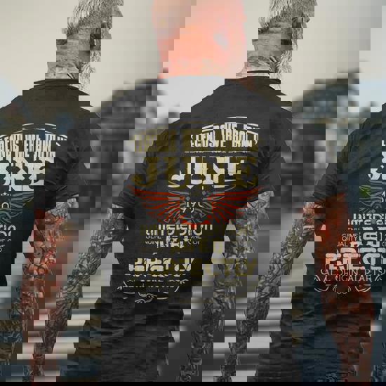 JUNHO 1990 HAPPY BIRTHDAY Tシャツ XL Legendary Were Born In June 1990 – Happy Birthday Mens Back Print