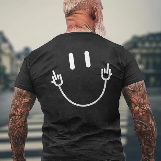 Power Socket Smile Middle Finger Hand Icon Meme Electrician Electrician  Funny Gifts Unisex T-Shirt