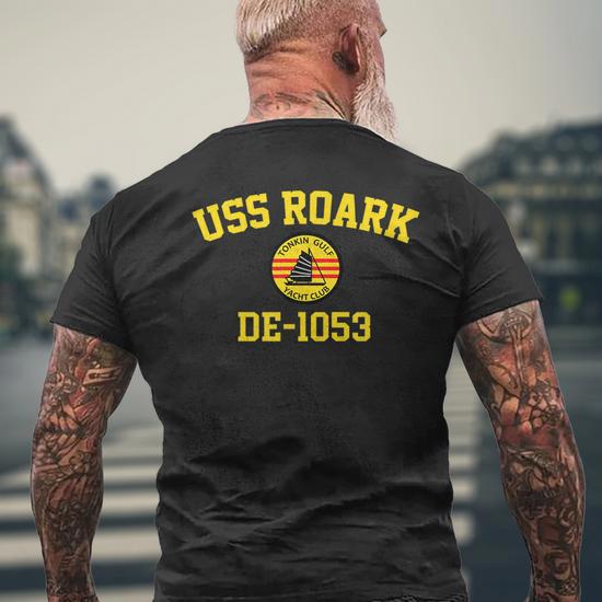 Uss Roark De1053 Tonkin Gulf Yacht Club Mens Back Print Tshirt