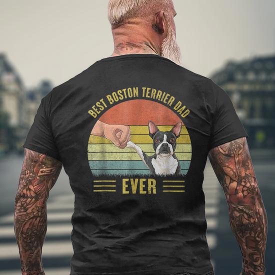 boston terrier dad t shirt