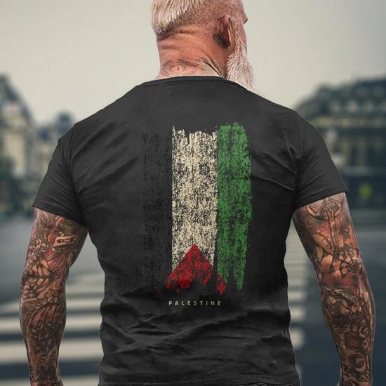 Palestine Flag Map' Men's Longsleeve Shirt