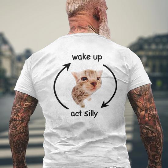 Wake Up Act Silly Cat | Sticker