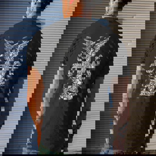 Saint Michael The Archangel Catholic Angels Men's T-shirt Back