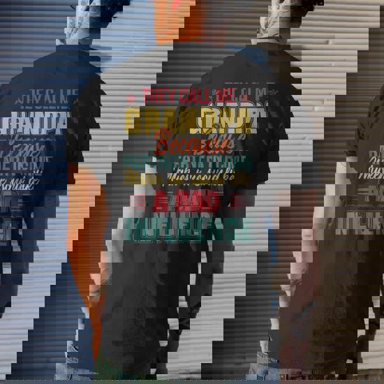 Mens Funny Gift They Call Me Grandpa Because Partner In Crime T-Shirt Mens Funny Gift They Call Me Grandpa Because Partner In Crime T-Shirt