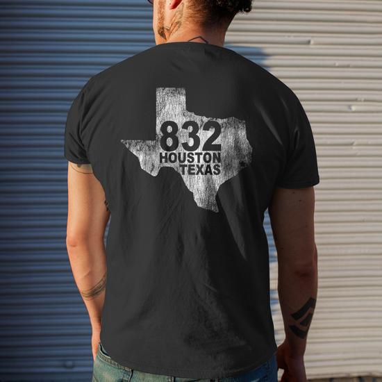 T Shirt Design Houston Texas Vintage Houston Texas 832 Area Code Men's