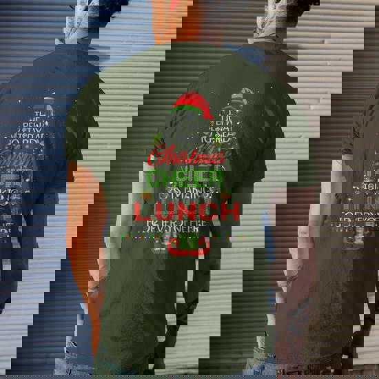 Lunch Lady Christmas Gift - Elf Christmas Cheer T-Shirt Lunch Lady Christmas Gift - Elf Christmas Cheer T-Shirt
