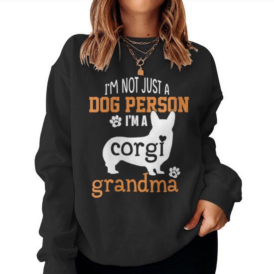 Cute Corgi Grandma Corgi Dog Lover Grandma Sweatshirt Mazezy